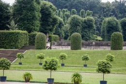 Barockgarten mit Orangenbäumchen